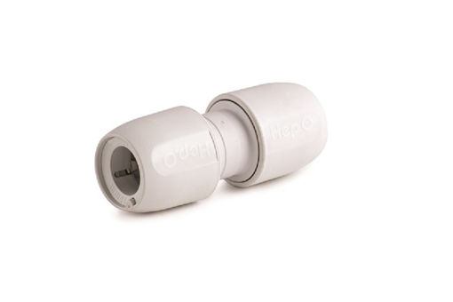 Picture of HD1/15W Hep2O 15mm Straight Connector White