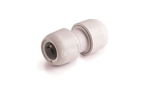 Picture of HD1/22W Hep2O 22mm Straight Connector White