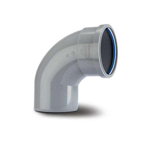 Picture of Polypipe Soil  4" 90Deg Elbow Single Socket- Grey