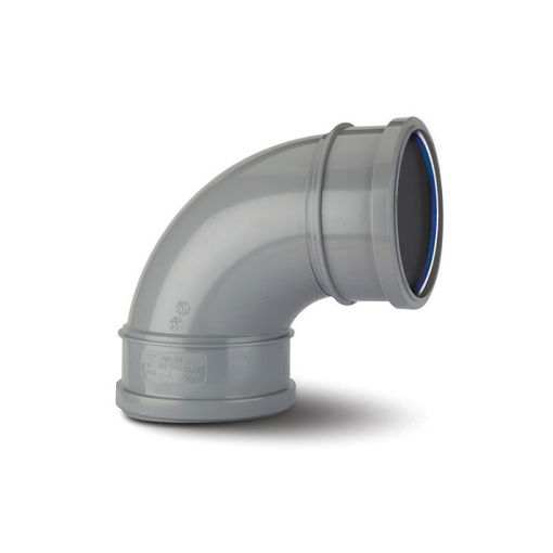 Picture of Polypipe Soil  4" 90Deg Elbow Double Socket- Grey