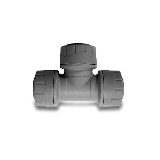 Picture of Polypipe Polyplumb 10mm Equal Tee - Grey