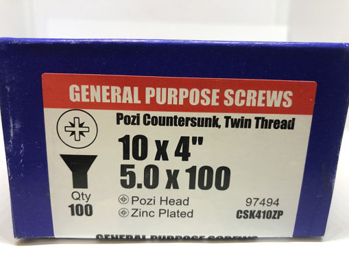 Picture of Pozi Twinfast Screws 10 x 4" 
 