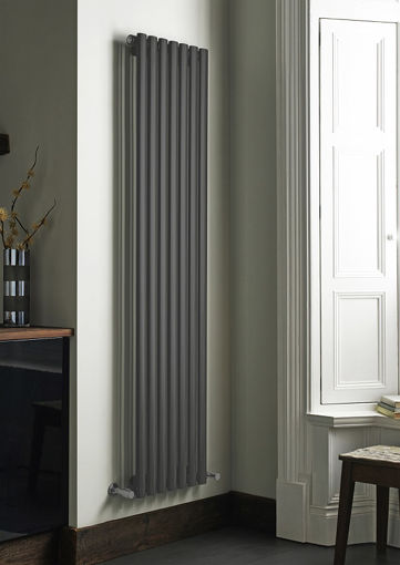 Picture of Kartell Aspen Vertical Double Radiator 1800mm x 420mm - Anthracite