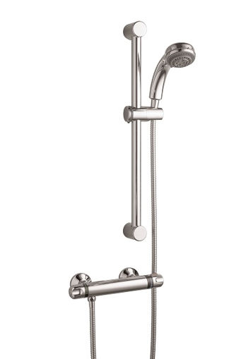 Picture of Lewis Exposed Thermostatic Bar Shower Valve & Riser Kit CP
