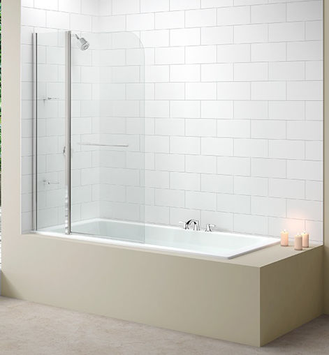 Picture of MB3 - Merlyn - Two Panel Folding Round Bath Screen 