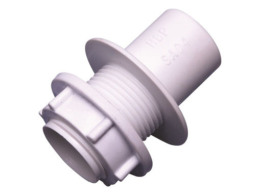 Picture of Osma Solvent Overflow 21.5mm Tank Connector Straight White
