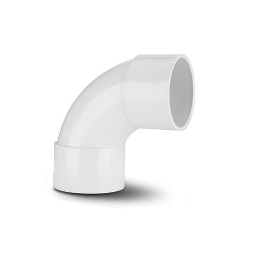 Picture of Polypipe ABS 32mm 90 Degree Swept Bend - White