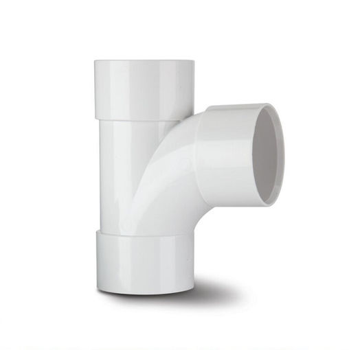 Picture of Polypipe ABS 40mm Swept Equal Tee - White