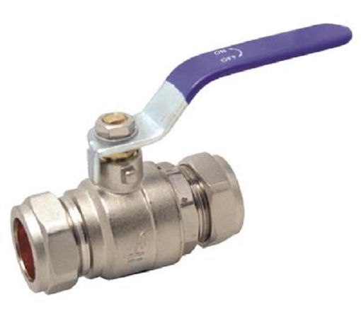 Picture of 28mm Blue Lever Ball Valve