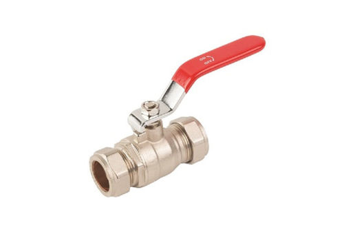 22mm Red Lever Ballvalve from plumbco-online