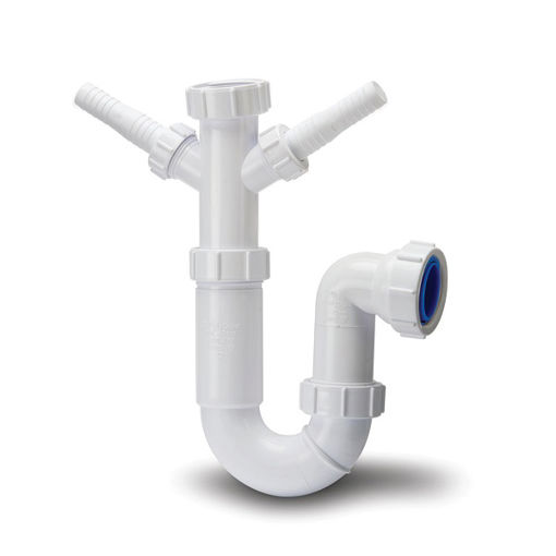 Picture of Polypipe 40mm Washing Machine Trap Double Spigot