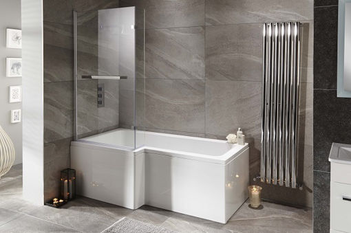 Picture of Skye Square L Shape 1700mm Bath Right Hand