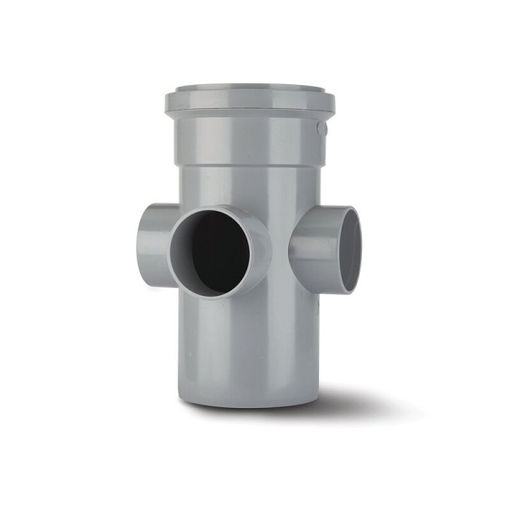Picture of Polypipe Soil  4" Long Boss Pipe Single Socket - Grey