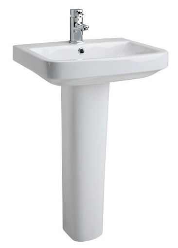 Picture of Iona 1 Tap Hole Basin With Full Pedestal (ALL35421/ALL40321)