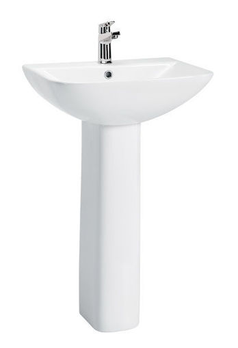 Picture of Leven 1 Tap Hole Basin With Full Pedestal (ALL20421/ALL40321)