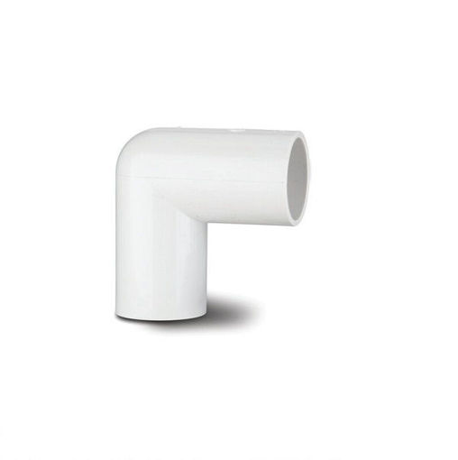 Picture of Polypipe ABS 19mm Overflow 90 Degree Bend - White