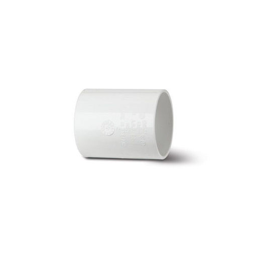 Picture of Polypipe ABS 32mm Straight Connector - White