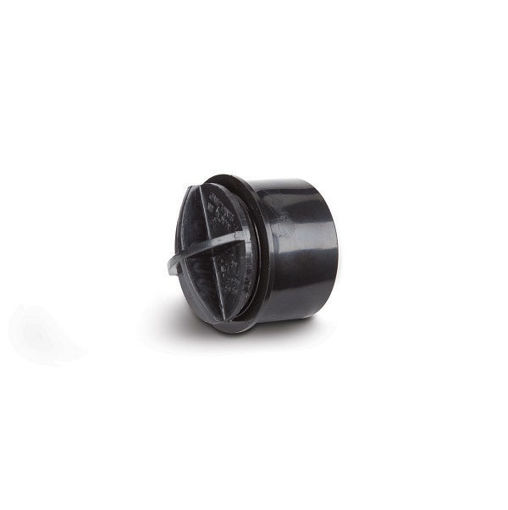 Picture of Polypipe ABS 40mm Screwed Access Plug - Black