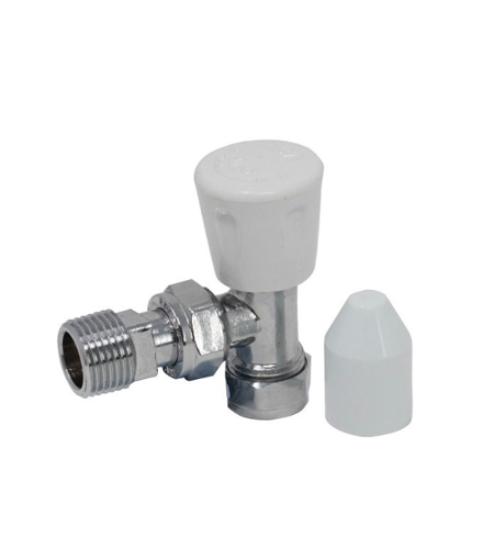 Manual Angled Radiator Valve 15mm x 1/2"