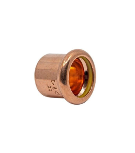 Masterflow GAS Pressfit Copper Cap End - 15mm