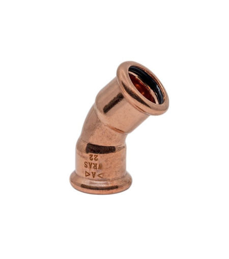 Masterflow WATER Pressfit Copper 45Deg Elbow - 28mm