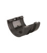 Wavin Osma RoundLine OT005B Gutter Union & Bracket Black