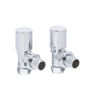 15 Angled All Chrome Rad Valves (Pair) 