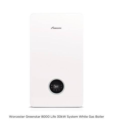 Worcester Greenstar 8000 Life 30kW System White Gas Boiler