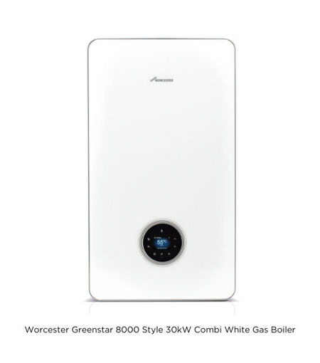 Worcester Greenstar 8000 Style 30kW Combi White Gas Boiler