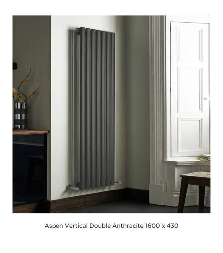 Aspen Vertical Double Anthracite 1600 x 430