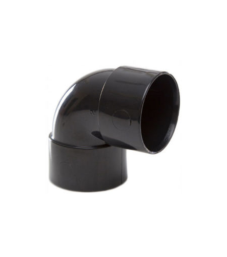 Polypipe ABS 32mm 90Deg Knuckle Bend - Black