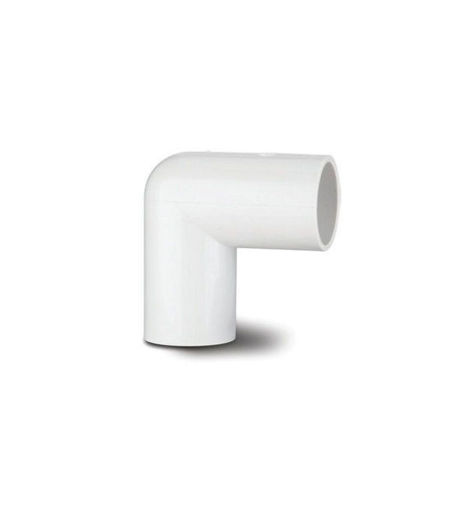 Polypipe ABS 19mm Overflow 90 Degree Bend - White