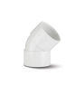 Polypipe ABS 40mm 45 Degree Obtuse Bend - White