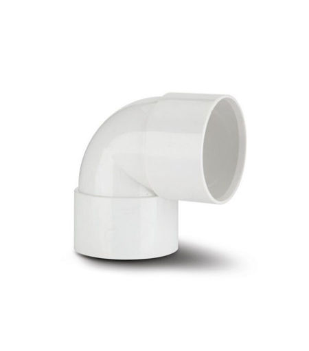 Polypipe ABS 40mm 90Deg Knuckle Bend - White