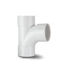 Polypipe ABS 40mm Swept Equal Tee - White