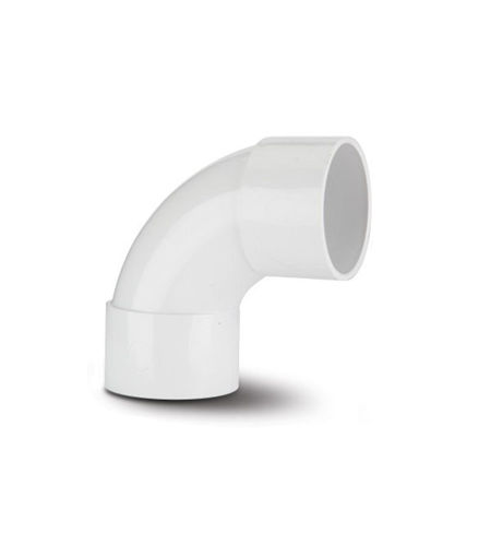 Polypipe ABS 50mm 90 Degree Swept Bend - White