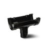 Polypipe Deep Capacity Half Round Gutter Running Outlet - Black