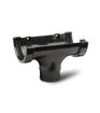 Polypipe Half Round Gutter Running Outlet - Black