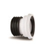 Polypipe Kwikfit Straight Pan Connector - White