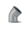 Polypipe Soil  4" 45Deg Elbow Single Socket- Grey