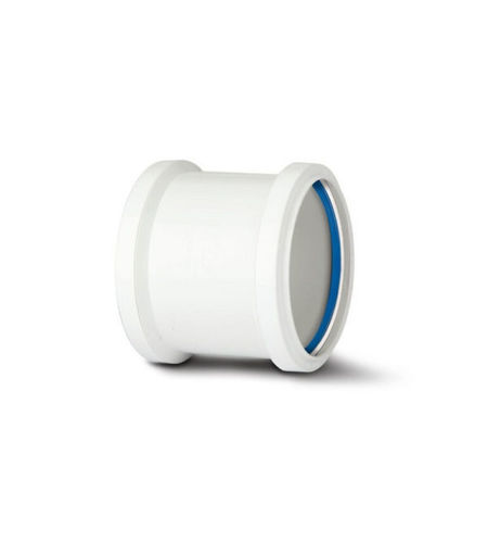 Polypipe Soil  4" Double Socket -White