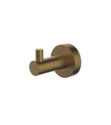 Inf Storm Robe Hook  Brushed Brass