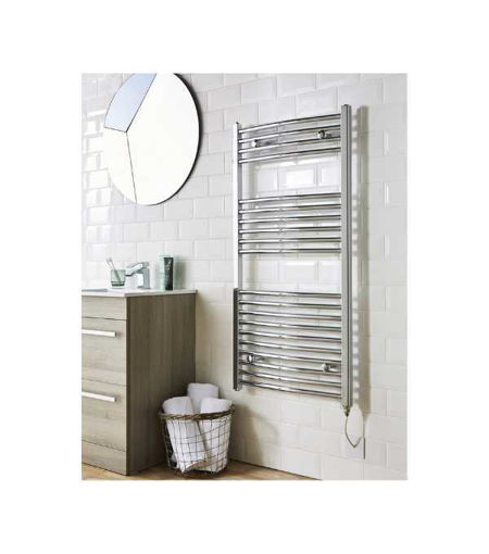 Kartell 400mm x 1000mm (22MM) CP Curved Towel Rail