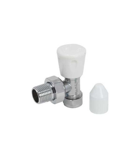 8mm Angled Radiator Valve 3/4" Union