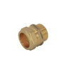 Compression 15mm x 1/2" Straight Connector Male Iron