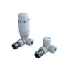 Kartell WT-TRV101C K-Rad K-Design TRV Corner Twin Radiator Valve Pack, White