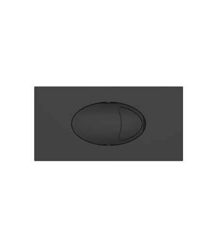 Kartell Flushplate - Matt Black - To Suit ACC001N Cistern