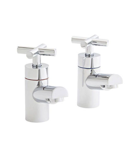 Kartell Times Basin Pillar Taps Chrome