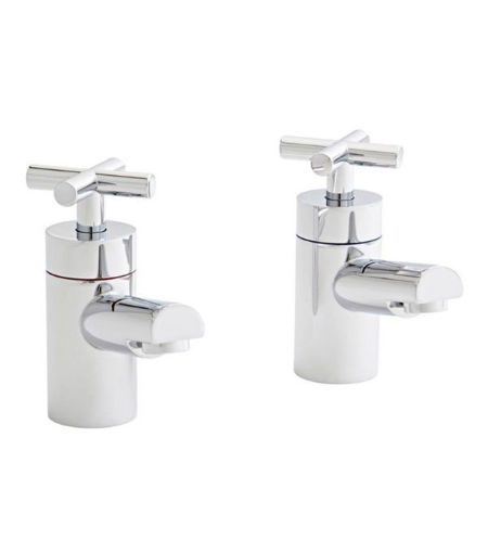 Times Pair Bath Pillar Taps