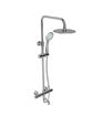 Plan Thermostatic Bar Shower with rigid riser and bath filler spout